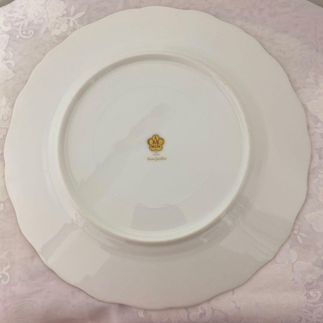 【レア】大倉陶園　受注生産品　瑠璃金彩　サービスプレート　プレート　飾り皿