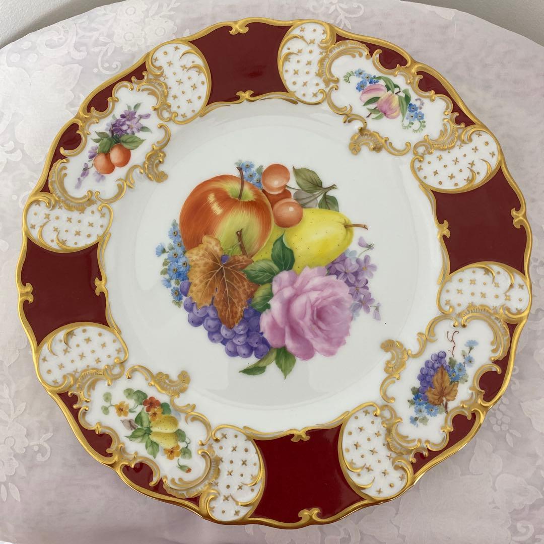 【レア】大倉陶園　受注生産品　瑠璃金彩　サービスプレート　プレート　飾り皿