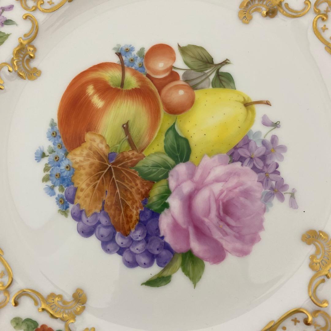 【レア】大倉陶園　受注生産品　瑠璃金彩　サービスプレート　プレート　飾り皿