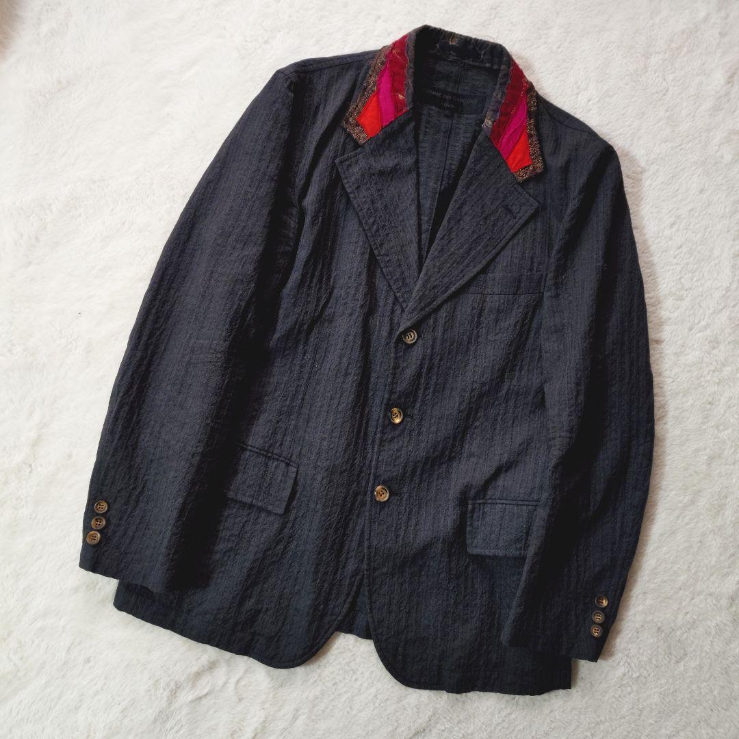 コムデギャルソン 03s キューバ期 エスニックシアサッカージャケット S