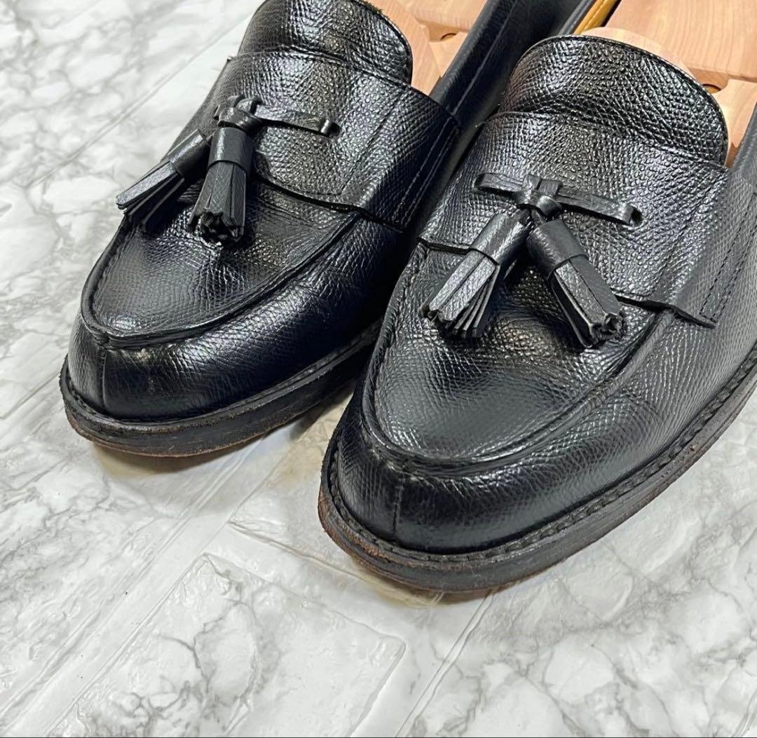 【美品】リーガル REGAL タッセルローファー　シボ革　ブラック　2641