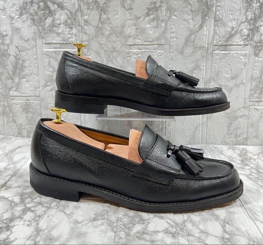 【美品】リーガル REGAL タッセルローファー　シボ革　ブラック　2641