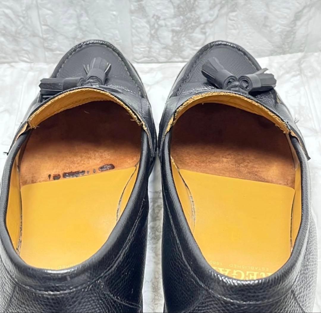 【美品】リーガル REGAL タッセルローファー　シボ革　ブラック　2641