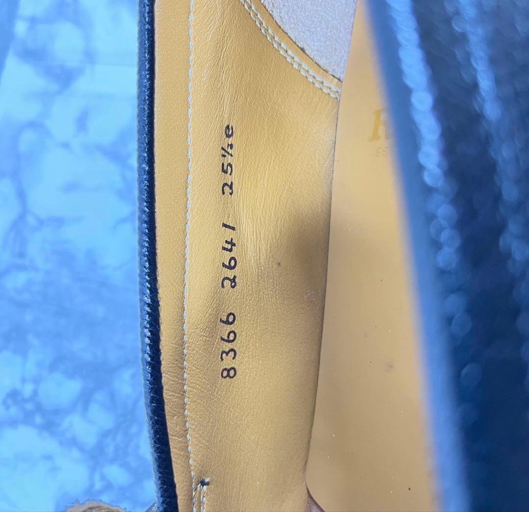 【美品】リーガル REGAL タッセルローファー　シボ革　ブラック　2641