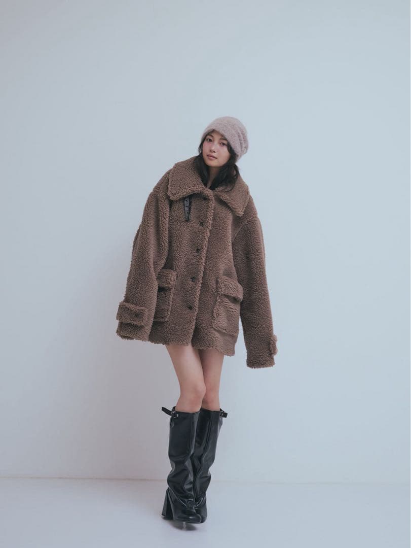 andequal オーバーサイズ フェイクファーコート 新品 snidel