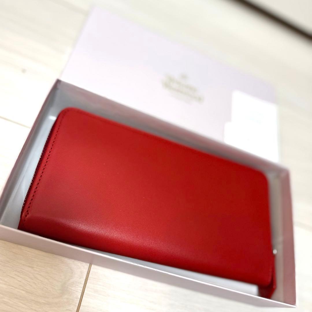 値下げ♡新品未使用 Vivienne Westwood♡ 赤 長財布 オーブ付