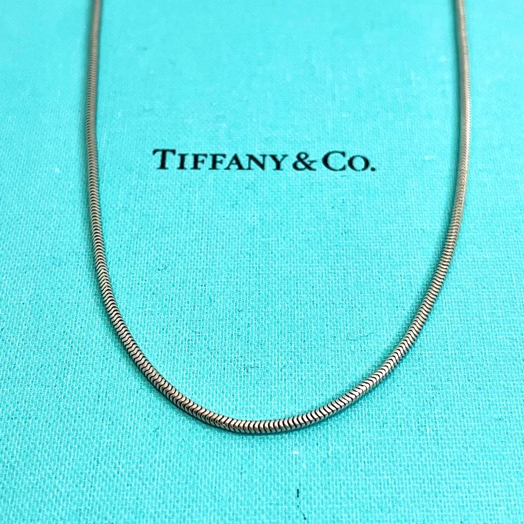 ティファニー スネークチェーン ネックレス チェーン 45cm シルバー925