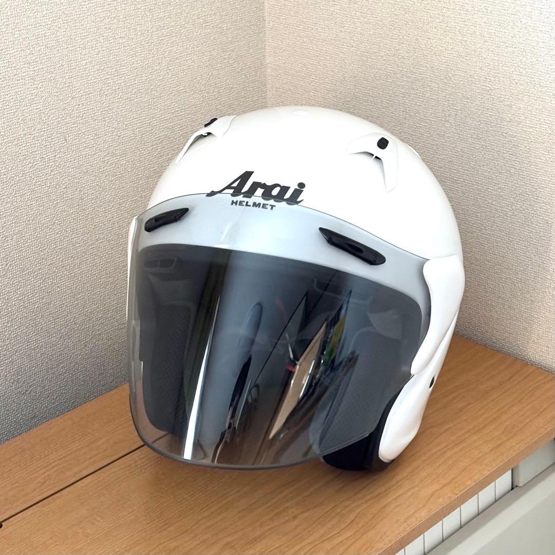 Arai アライ ジェットヘルメット ホワイト SZG sサイズ(55-56)