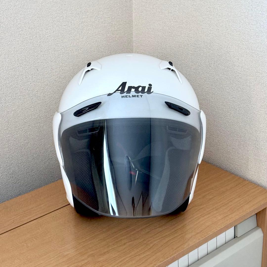Arai アライ ジェットヘルメット ホワイト SZG sサイズ(55-56)