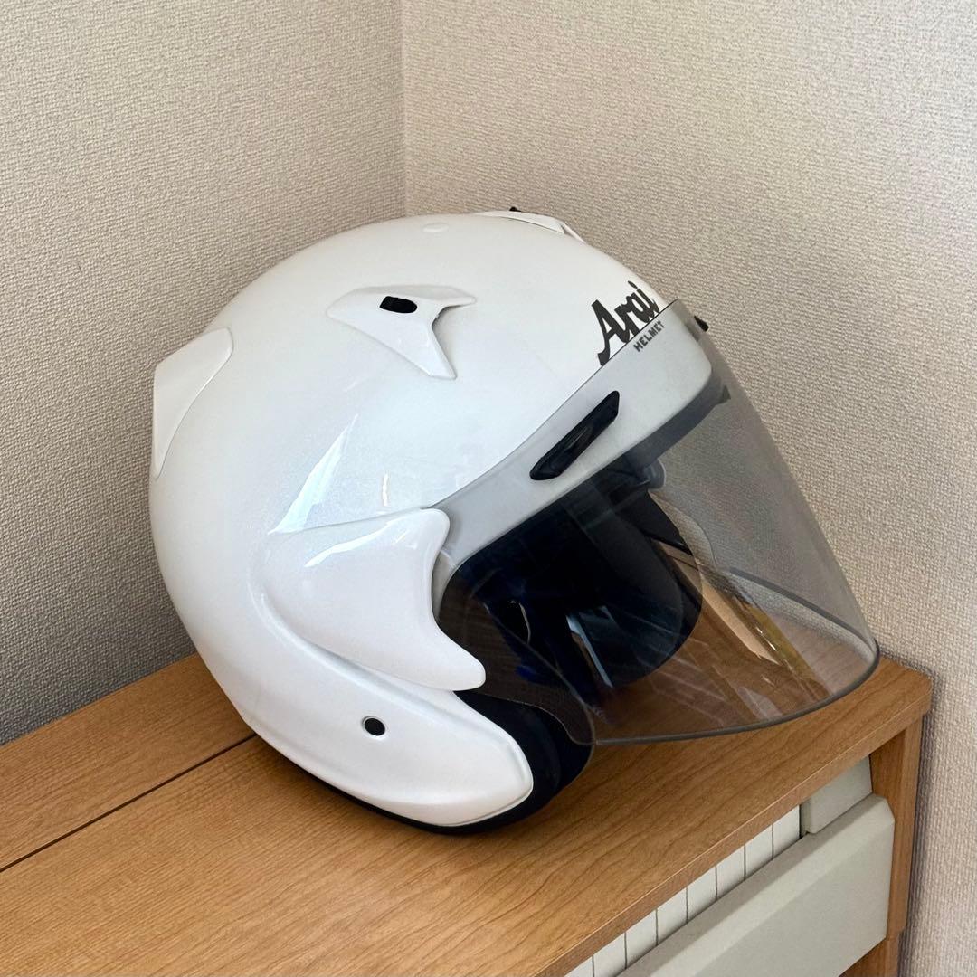 Arai アライ ジェットヘルメット ホワイト SZG sサイズ(55-56)