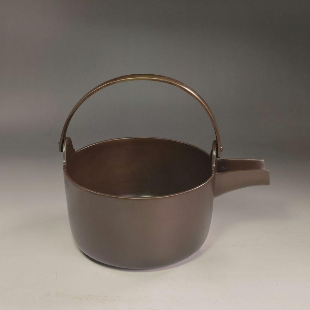 イ857 汁器『山本閑浄造』『唐銅汁器　共箱』茶道具　銅器