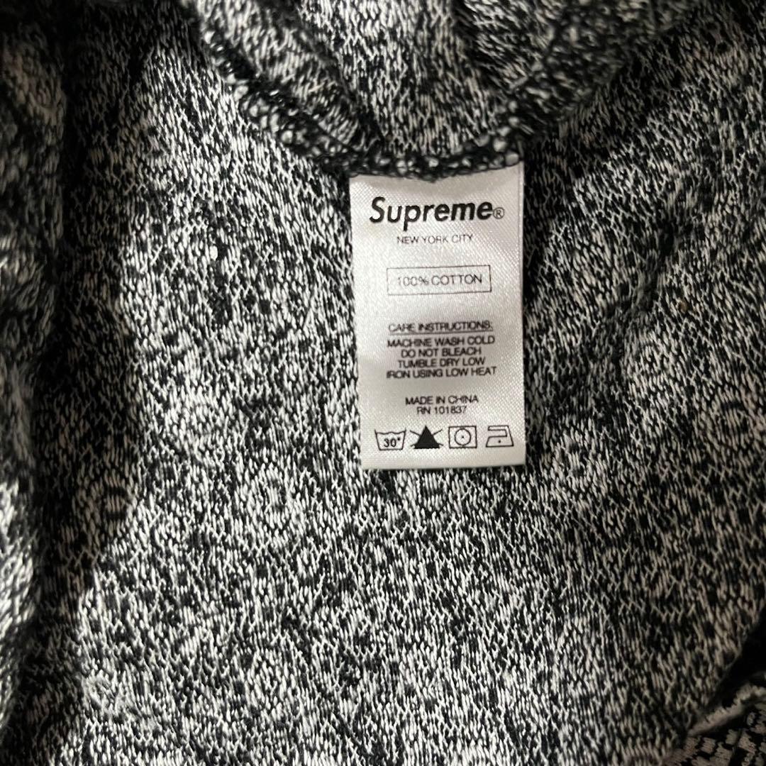 supreme 18aw フラワー　ハーフジップ　ニット