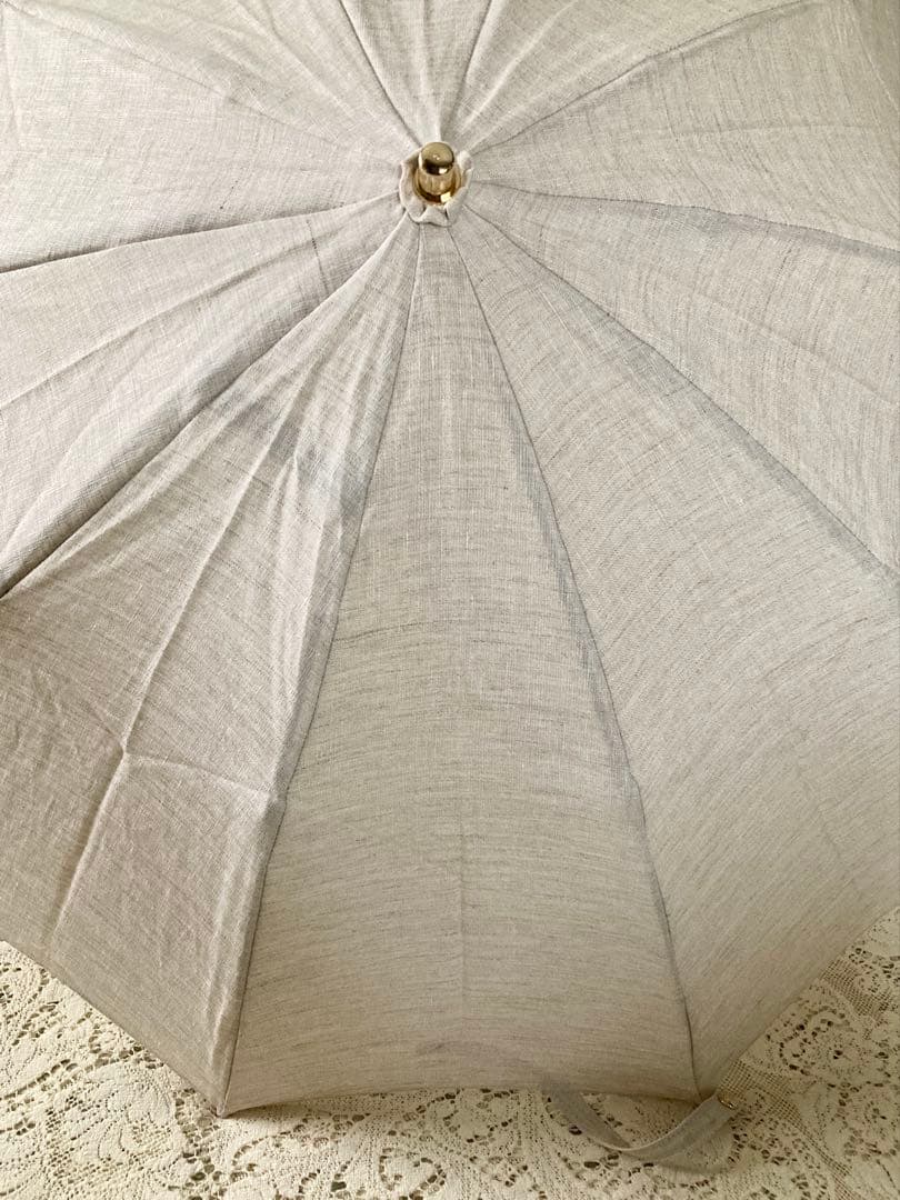 最終価格　新品　TUKISOU月装ツキソウ　高級麻100%UV加工日傘　和装にも