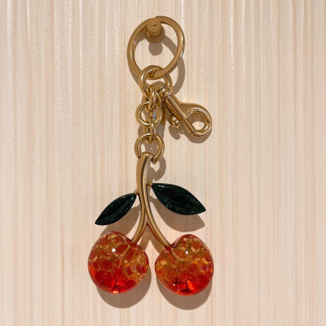 【正規品美品】COACHコーチ チェリーキーホルダー チャーム さくらんぼ