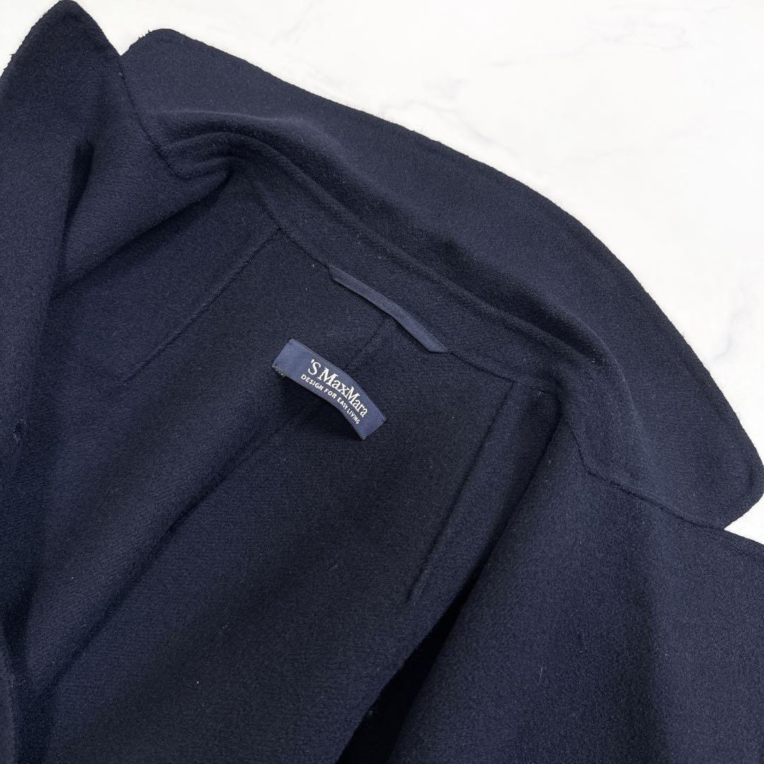 ’S Max Mara ダブルフェイスジャケット クチートアマーノ ネイビー