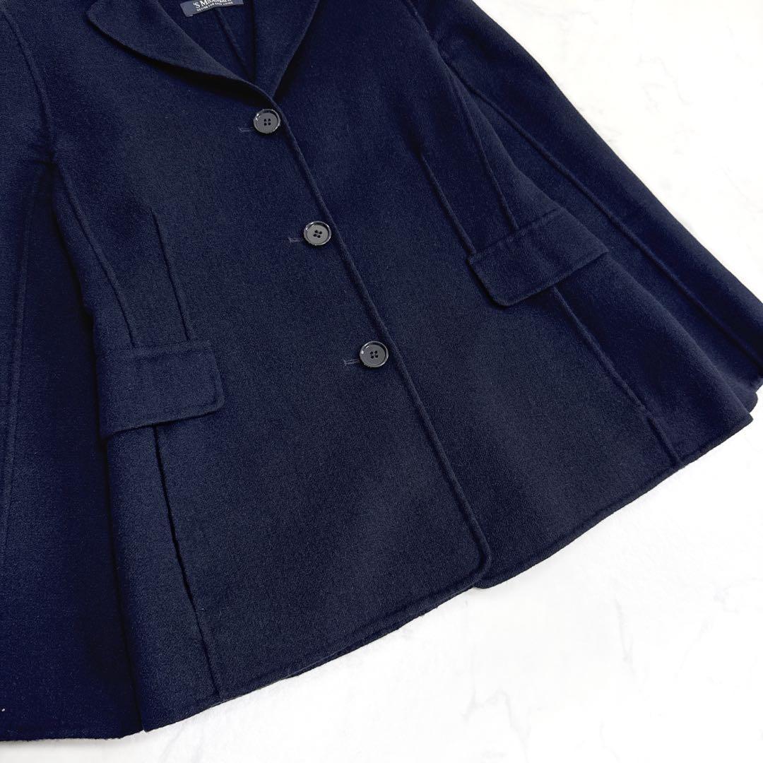 ’S Max Mara ダブルフェイスジャケット クチートアマーノ ネイビー