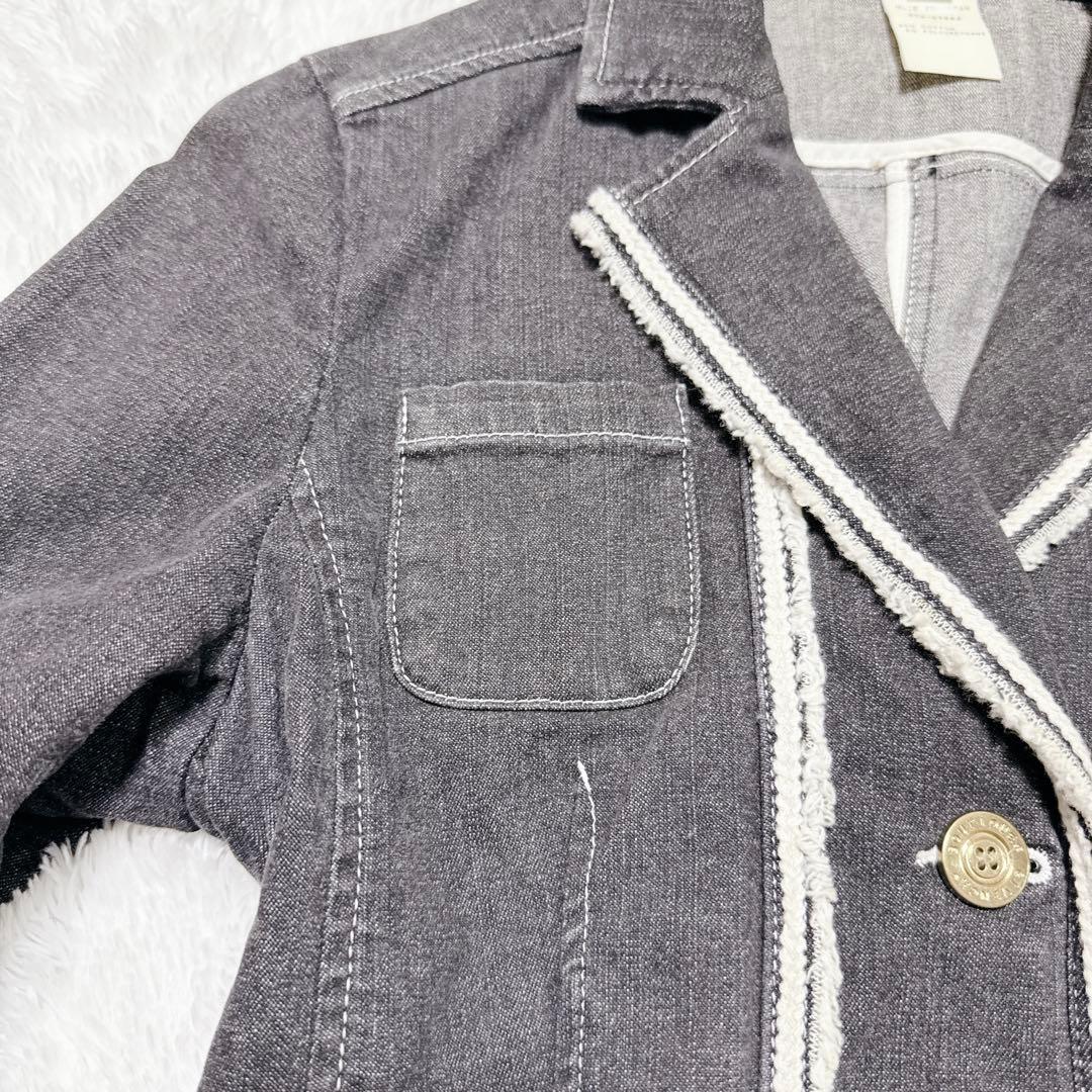 ジバンシィ テーラードジャケット デニム 金ボタン 00 y2k ブラック