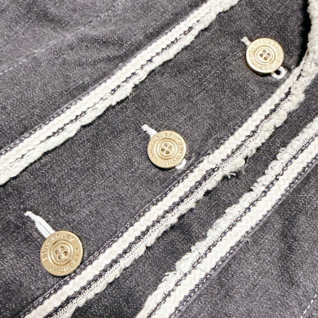 ジバンシィ テーラードジャケット デニム 金ボタン 00 y2k ブラック