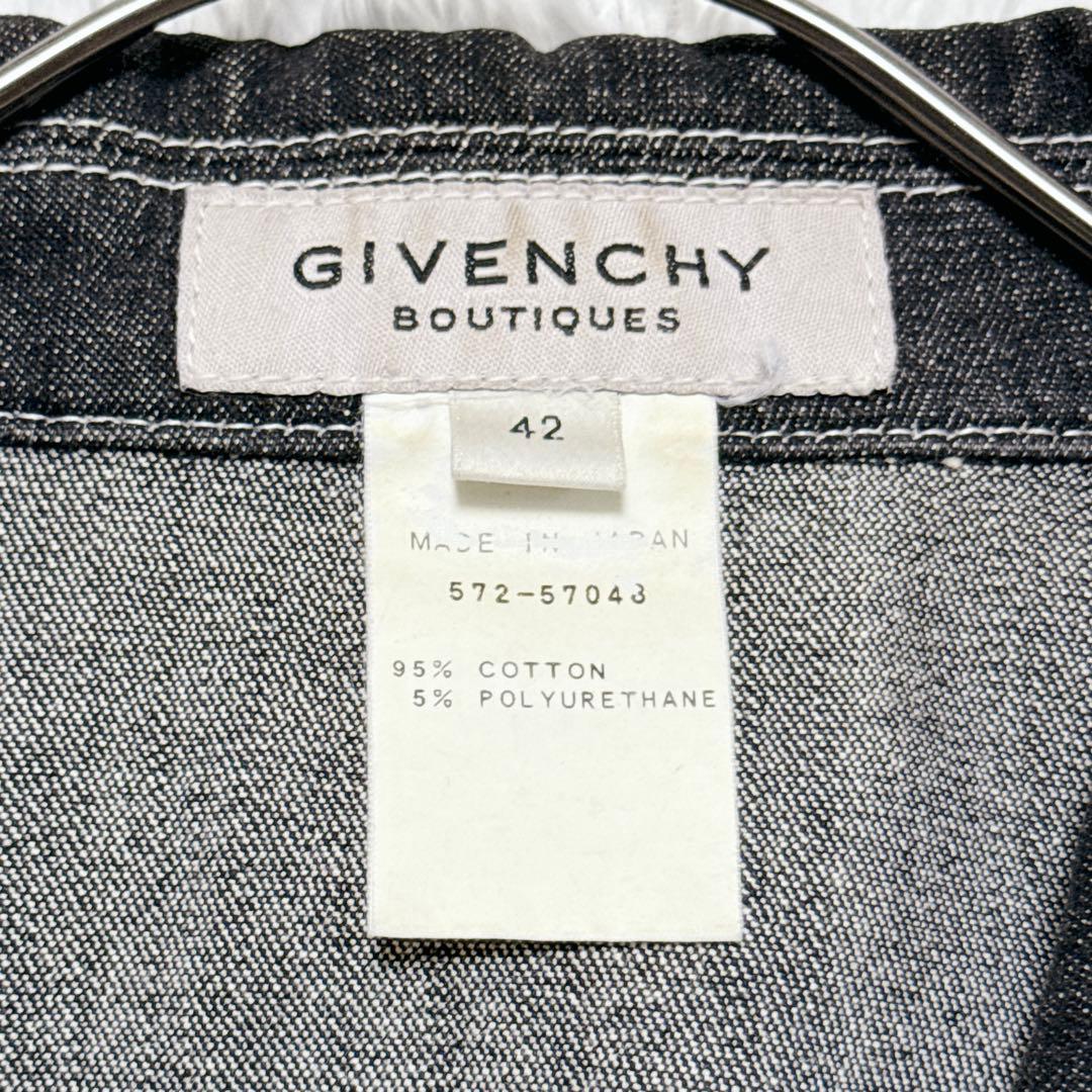 ジバンシィ テーラードジャケット デニム 金ボタン 00 y2k ブラック