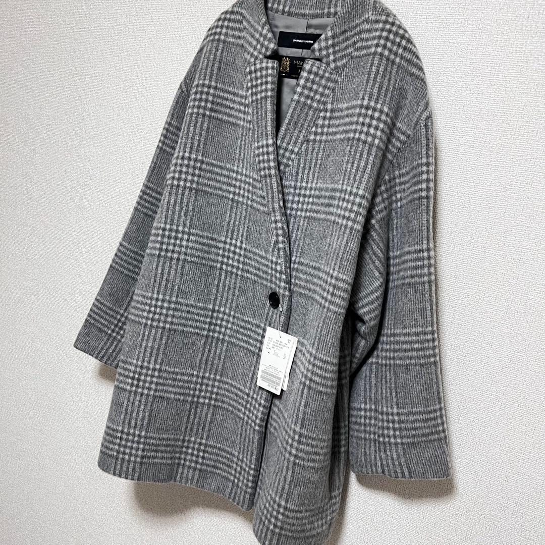 azzurro　　　MANTECOシャギーミドルコート　マンテコ