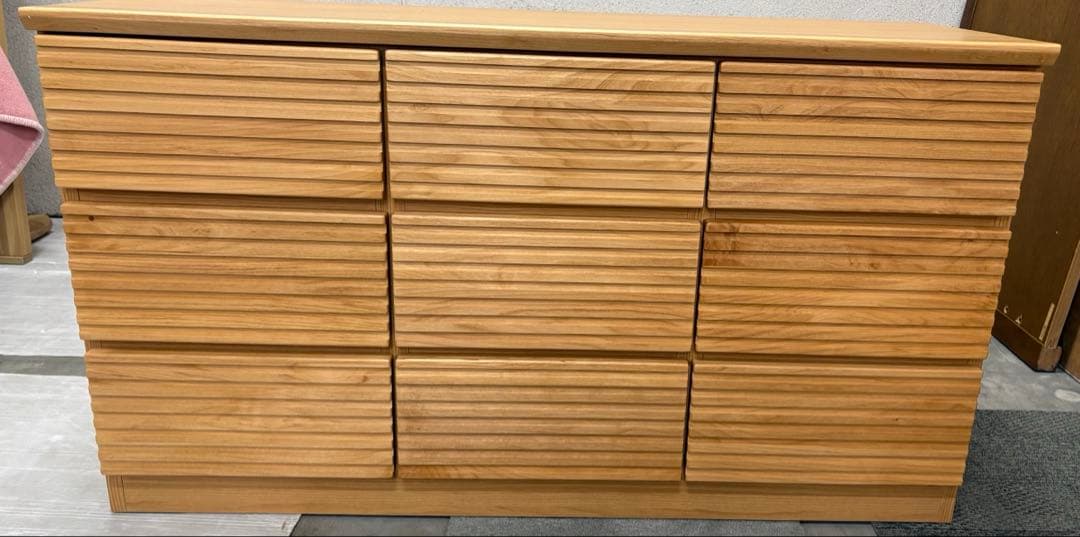 【送料込み】【中古品】ナチュラルウッド 収納チェスト