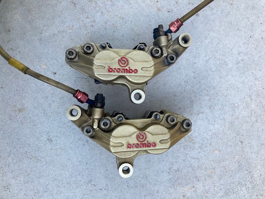 ヤマハ　Brembo ブレーキキャリパーセット ゴールド　TRX850 ブレンボ