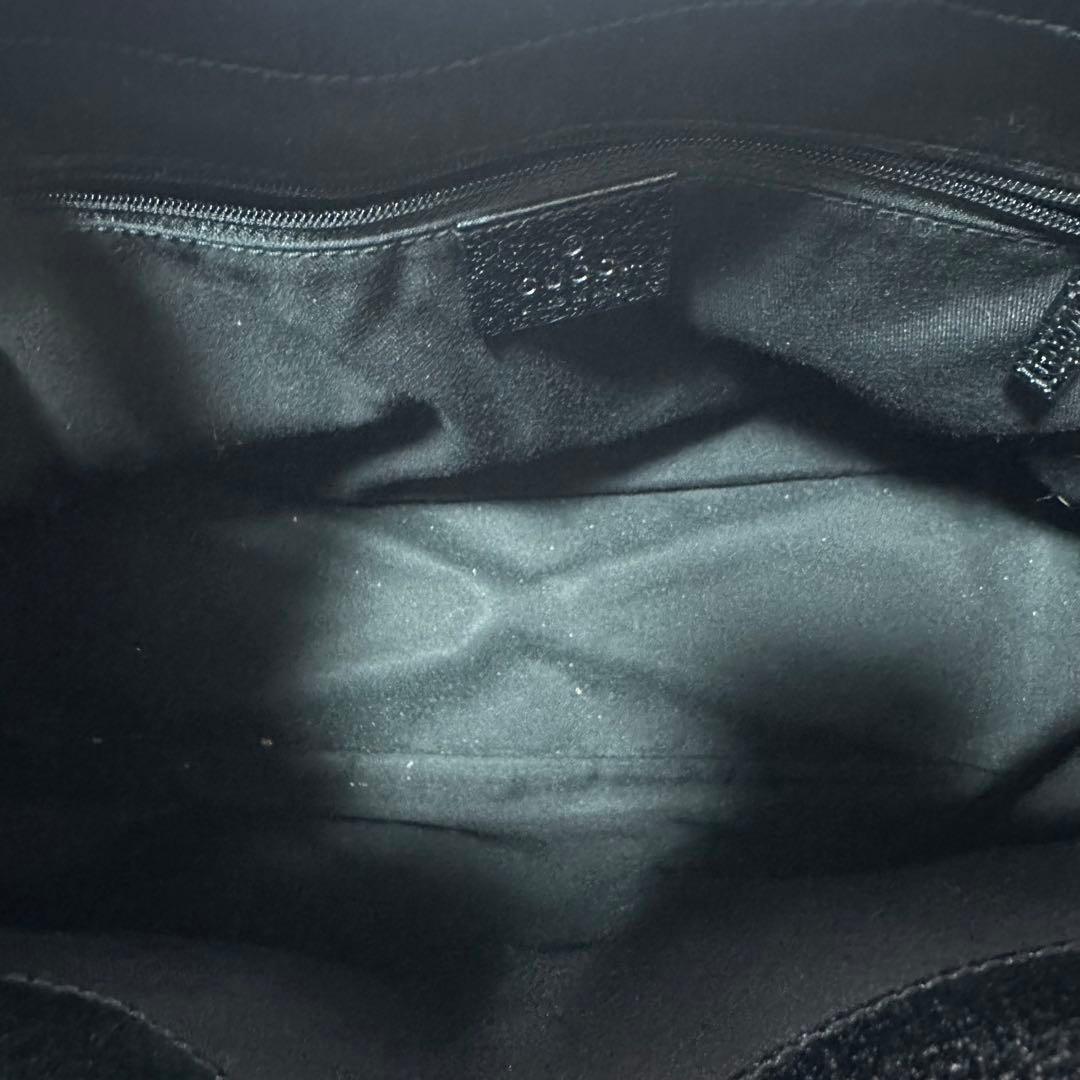 デニッシュ 様用極美品 GUCCI ブラック トートバッグ GGパターン