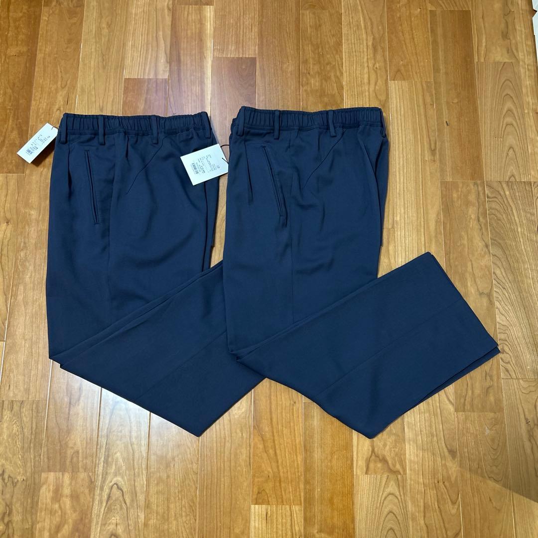 PUBLIC TOKYO AQUA WOOL ガルゼダブルジャケット スラックス