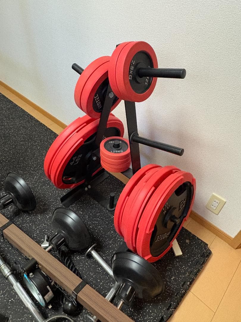 IROTEC マスキュラーセット パワーラック ベンチ プレート140kg