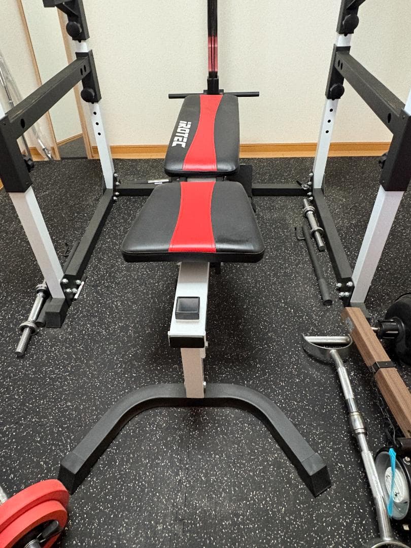 IROTEC マスキュラーセット パワーラック ベンチ プレート140kg