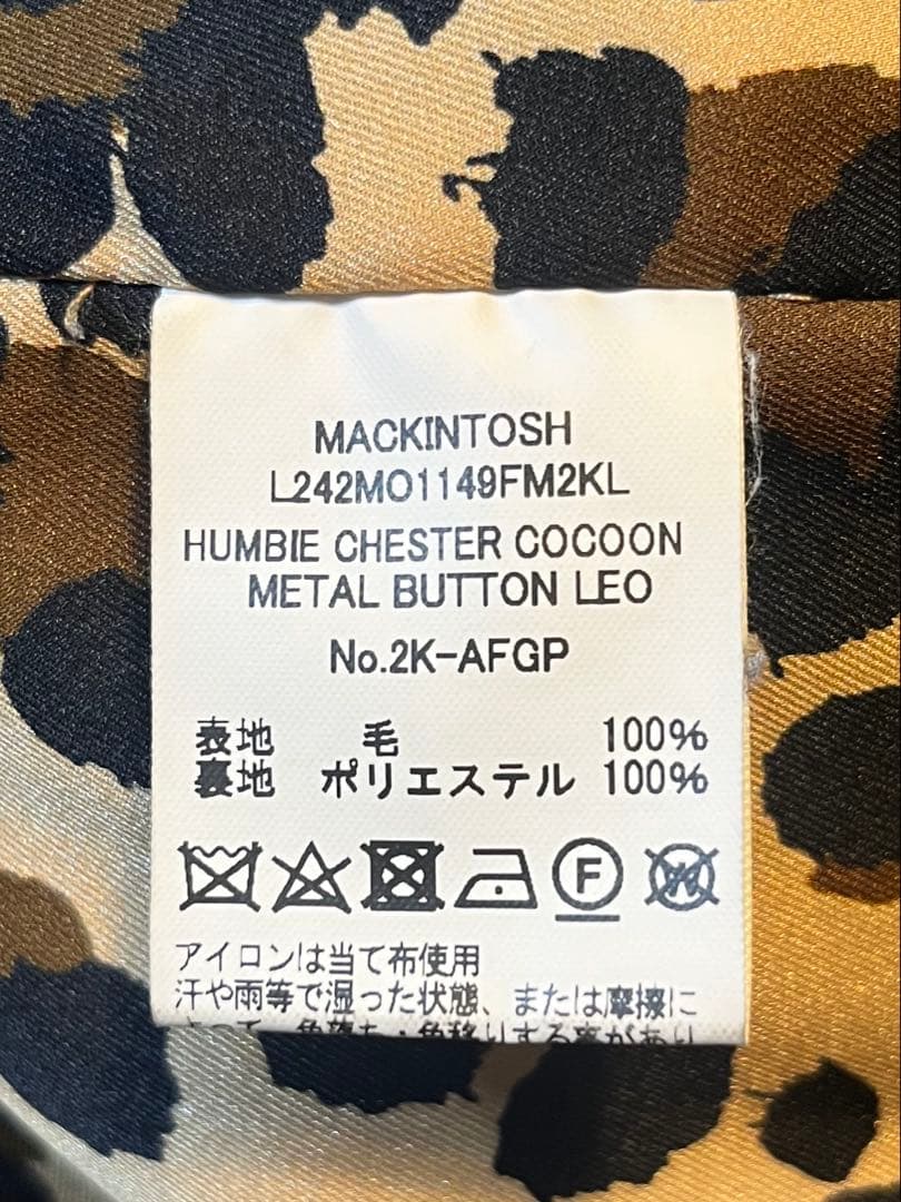 【khkです】　マッキントッシュ　ハンビーチェスターデザイン　6サイズ