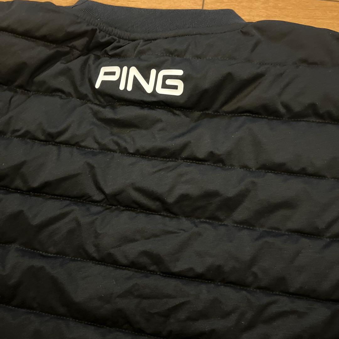 美品 PING ストレッチ中綿スニードジャック/ブラック/Mサイズ