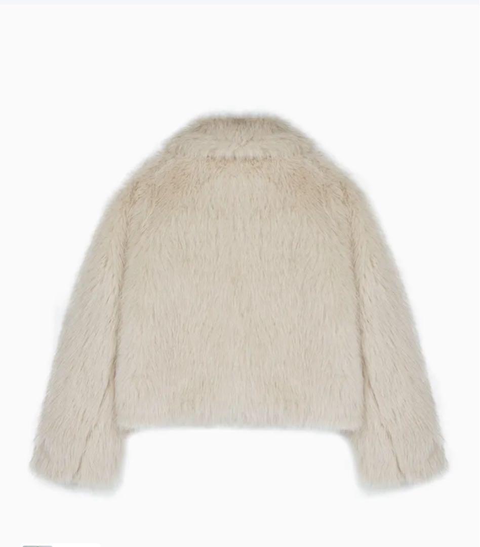 HIGH SCHOOL DISCO バックルロングヘアファージャケット