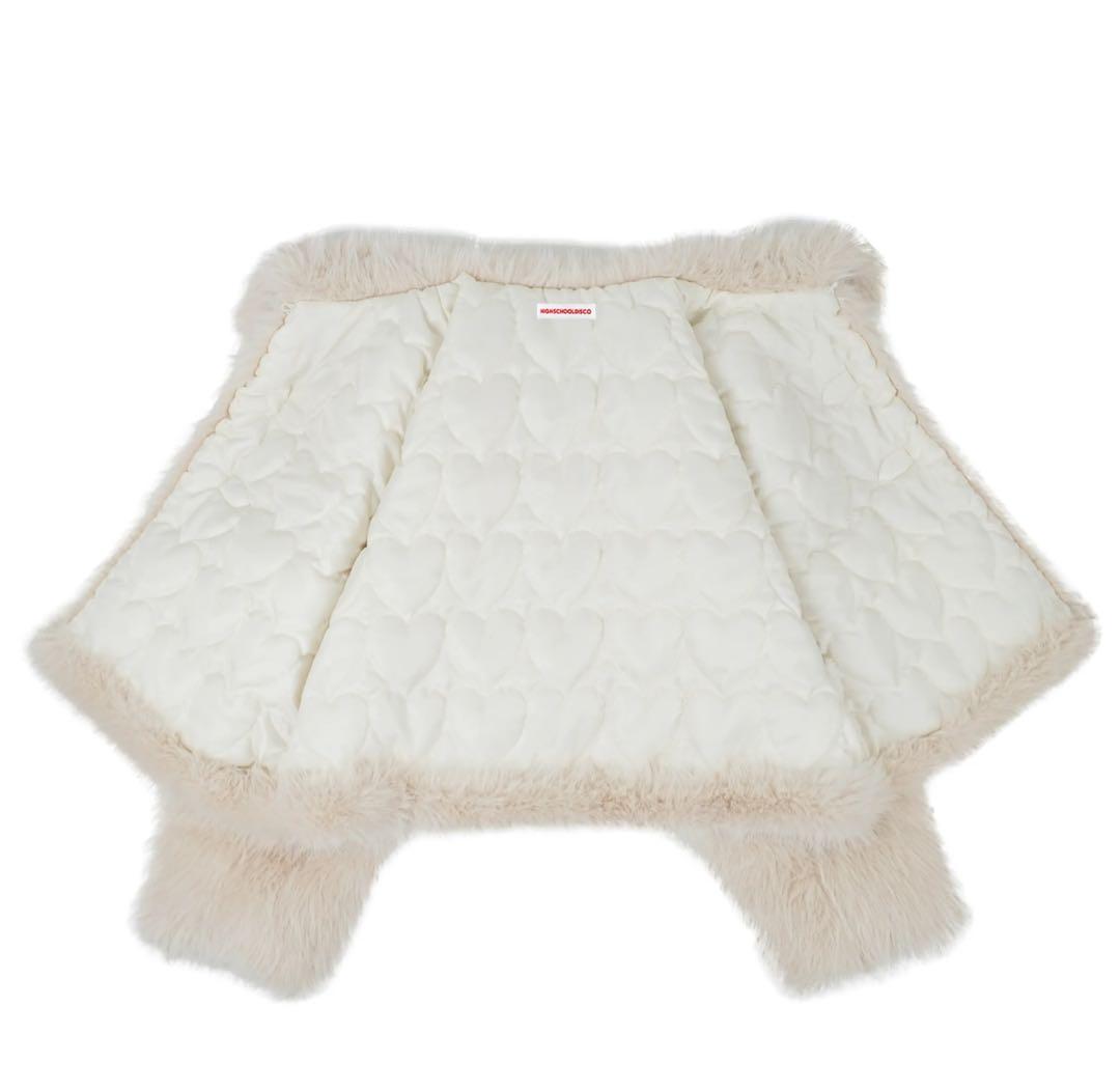 HIGH SCHOOL DISCO バックルロングヘアファージャケット