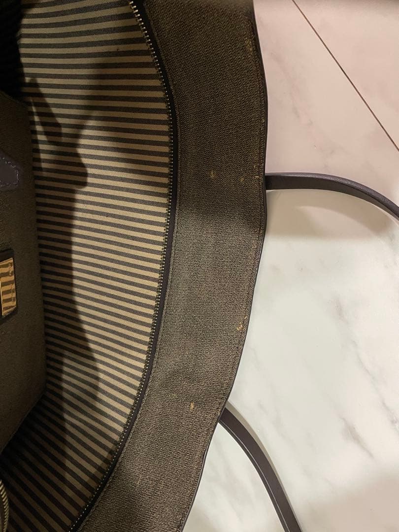 9万円から値下げ‼️FENDI フェンディ　ズッカ　ズッカ柄　PVC トートバッグ