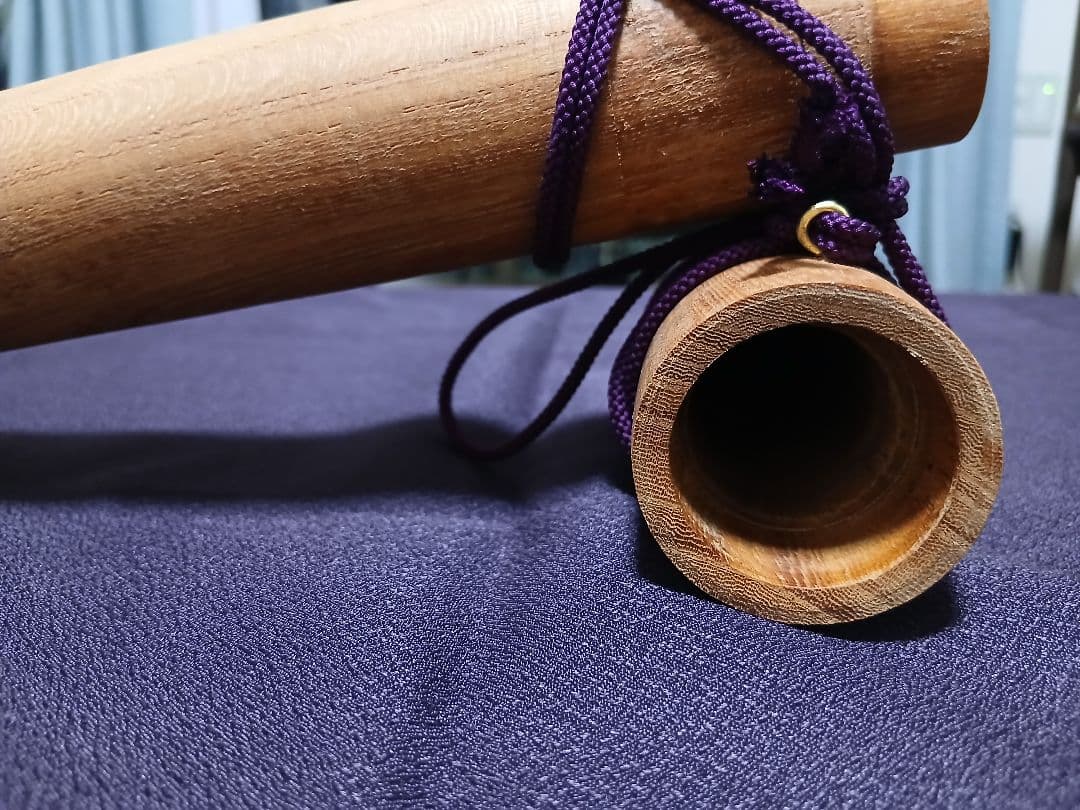 龍笛筒　手作り品　横笛　楽器ケース