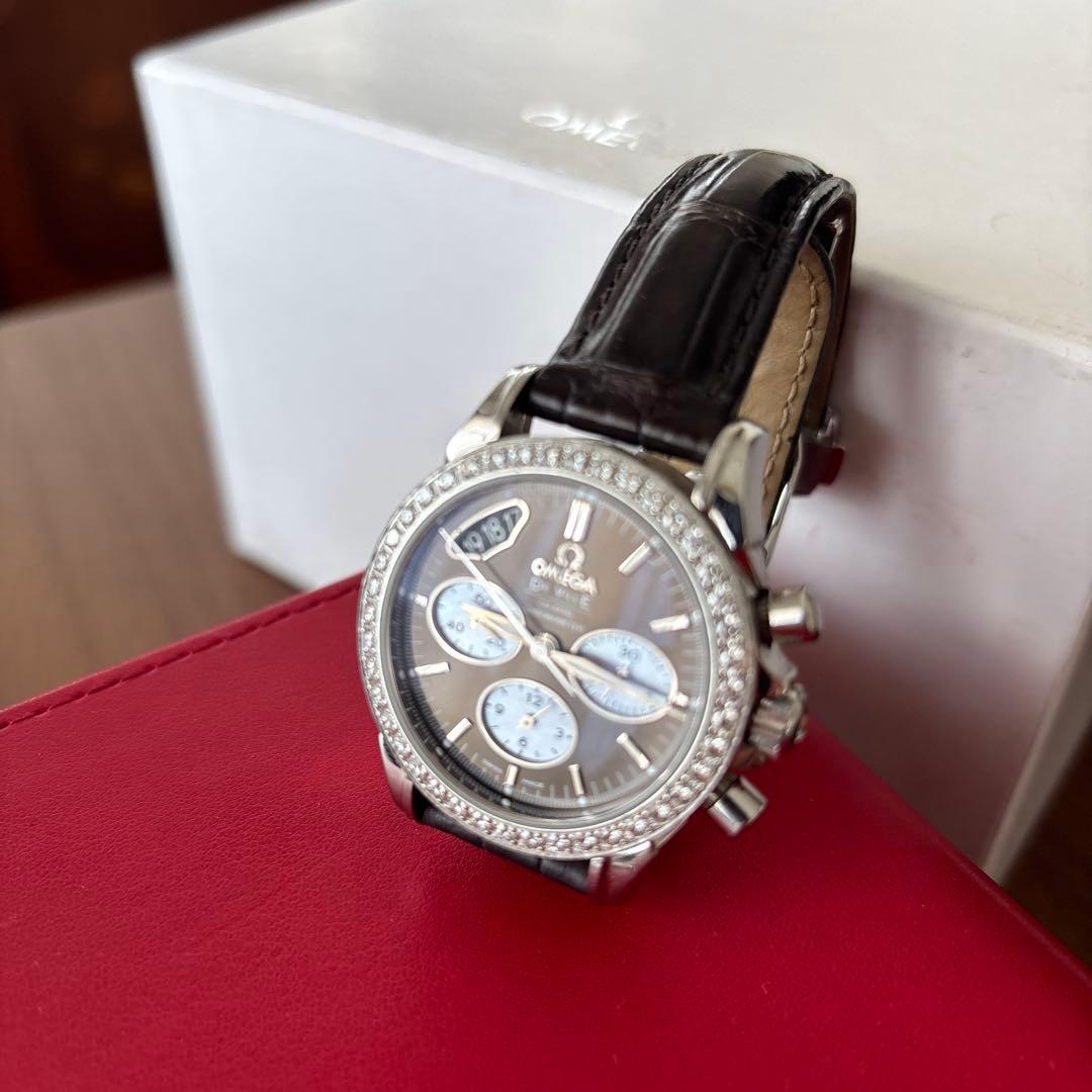 オメガ　OMEGA クロノグラフ ダイヤモンド腕時計 De Ville デヴィル