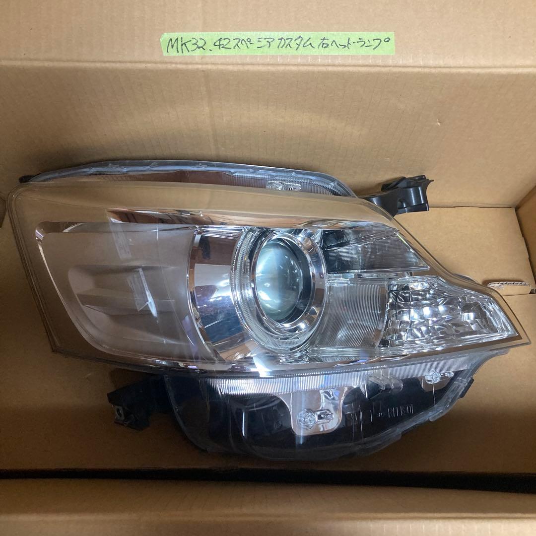 MK32S 42S スペーシアカスタム ヘッドライト右