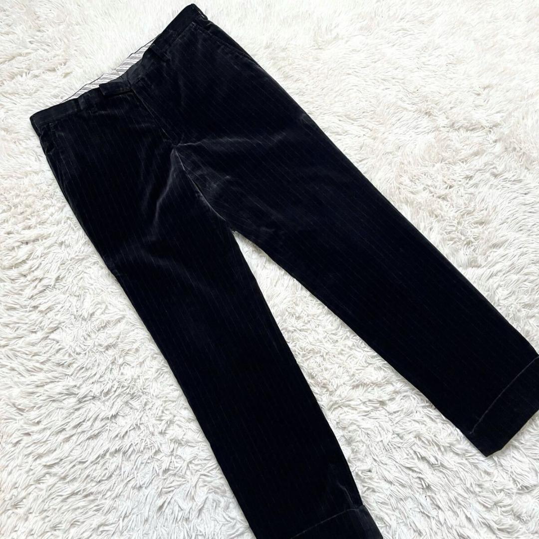 【極美品】バーバリーブラックレーベル セットアップ ベロア ベルベット 総柄