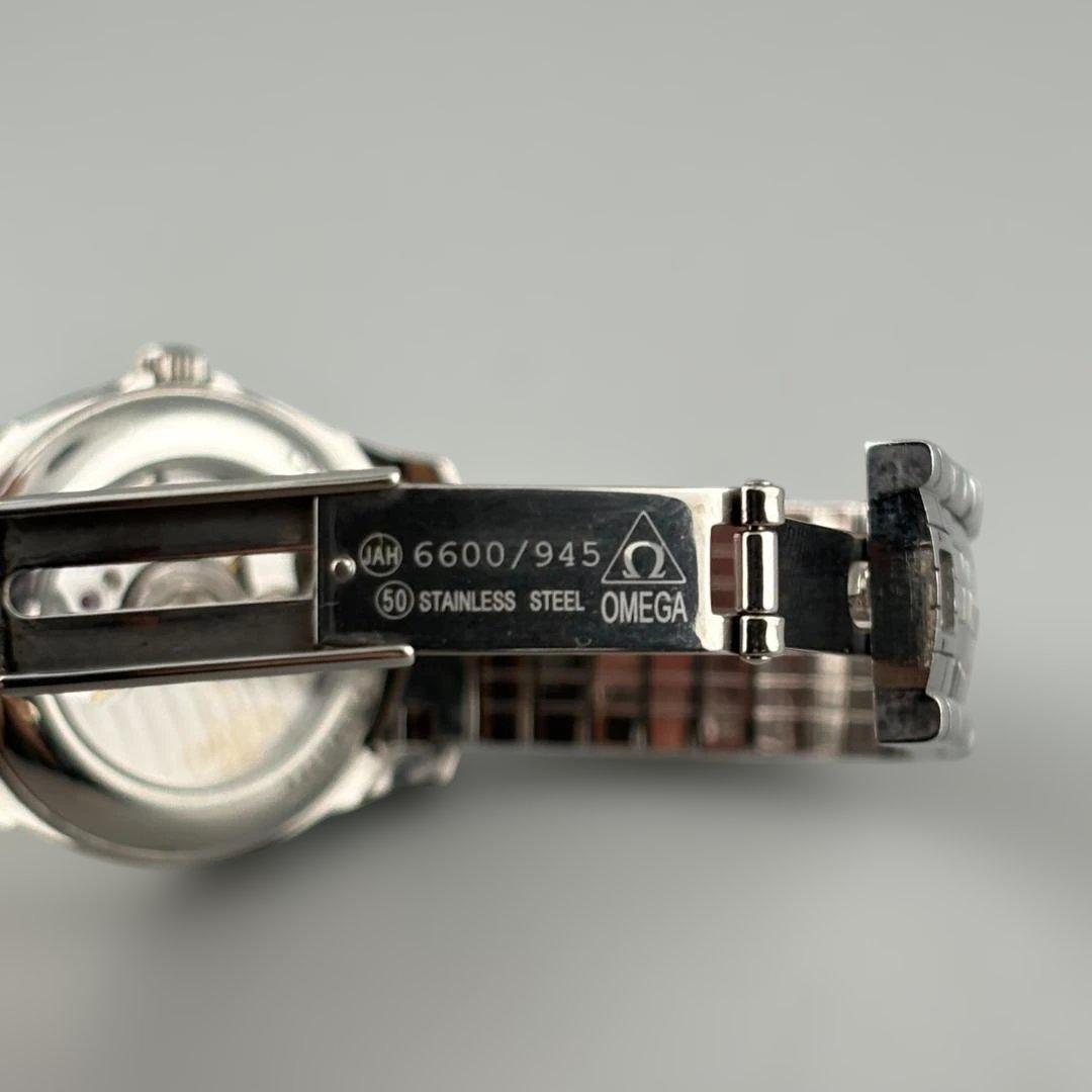 オメガ OMEGA デビル 4581.31.00 デイト ホワイトSS 自動巻き