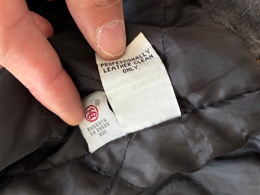 【最終値下げ】STUSSY GEAR デニムレザー　ジャケット