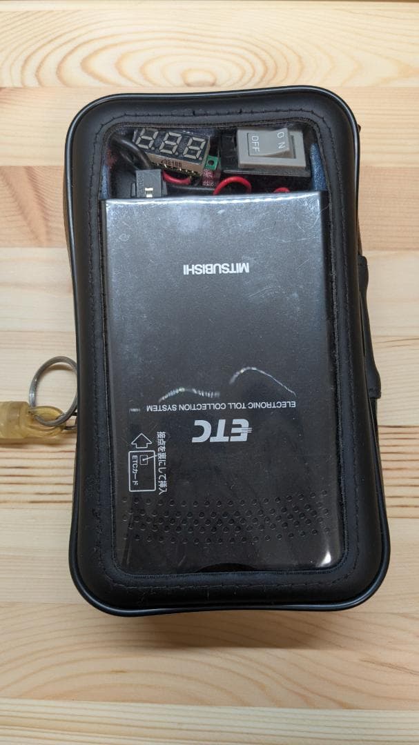 ポータブルETC　軽登録　乾電池式 バイク