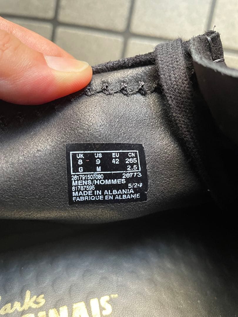 コ*ん様 Clarks Wallabee Eden 黒 US9