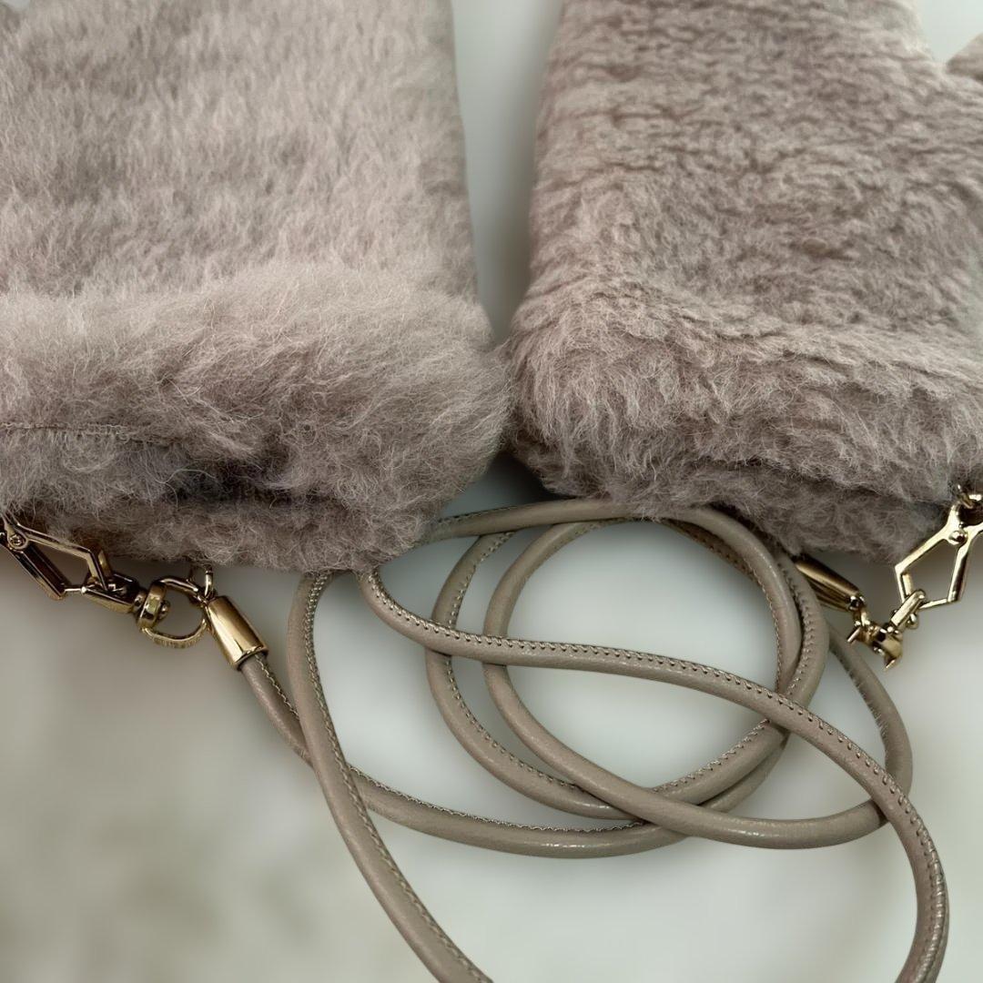 美品★匿名配送 Max Mara マックスマーラ グローブ テディベア 手袋