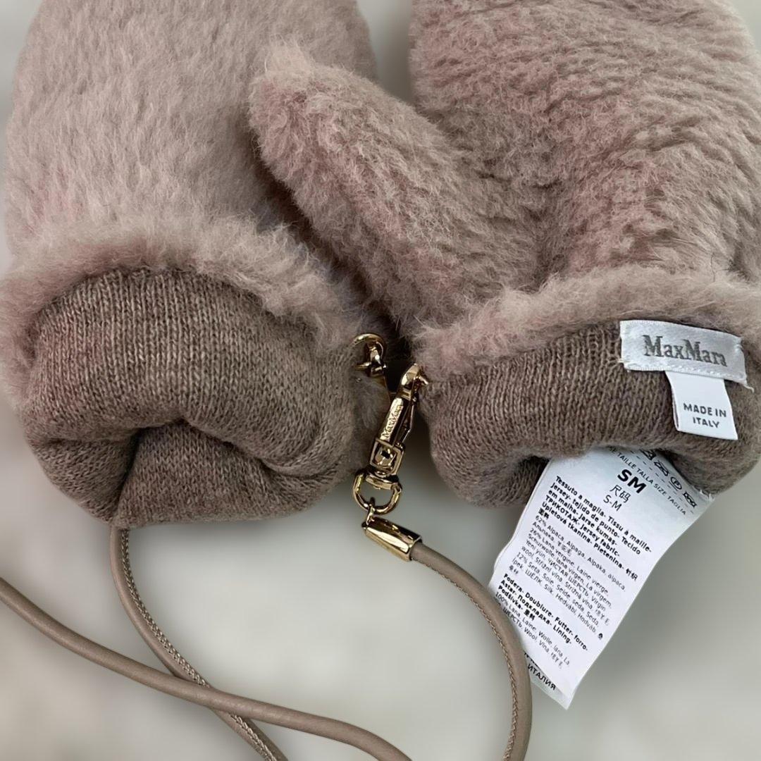 美品★匿名配送 Max Mara マックスマーラ グローブ テディベア 手袋