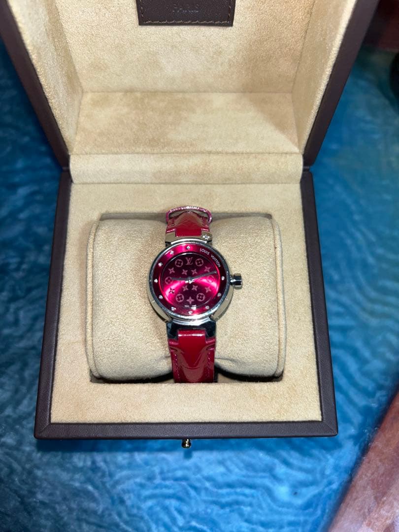 LOUIS VUITTON タンブール 10Pダイヤ 腕時計