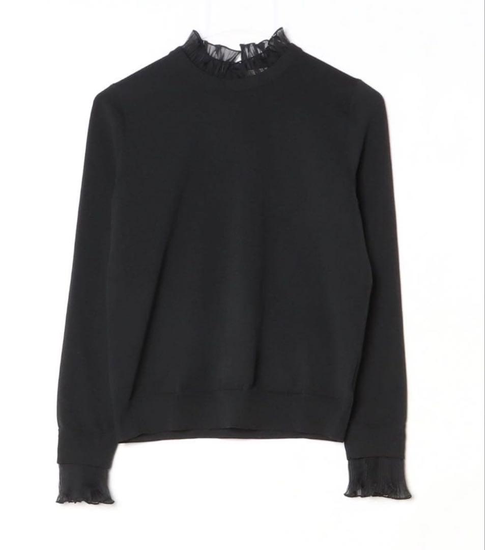 新品 2024 ユナイテッドアローズ オーガンジープリーツ4wayニット