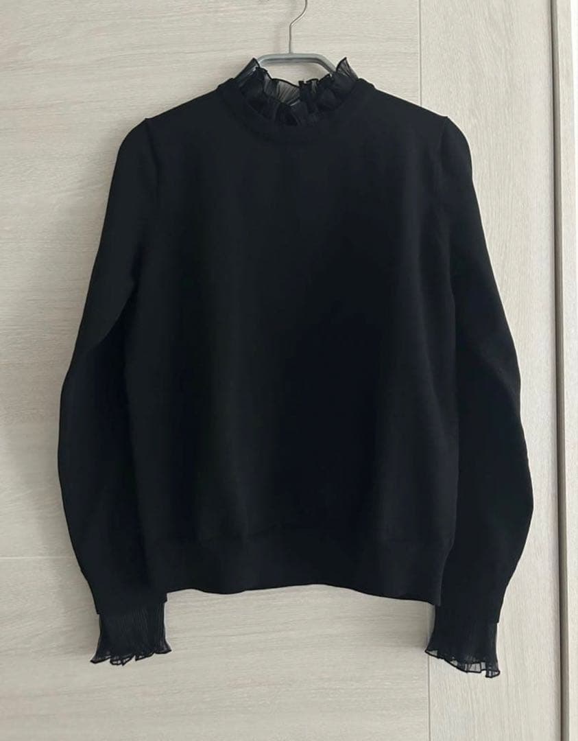 新品 2024 ユナイテッドアローズ オーガンジープリーツ4wayニット