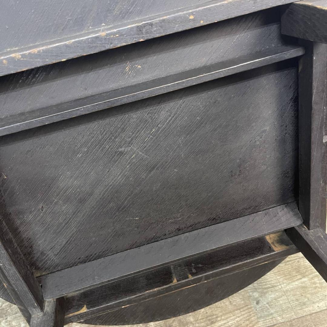 昭和レトロ ちゃぶ台 天然木 丸 テーブル 古い 古民家 高さ23㎝