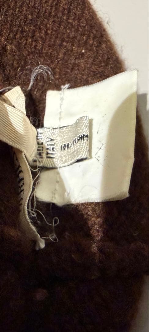 エルメス / HERMES マルジェラ期 Hロゴ カシミヤ ニット帽